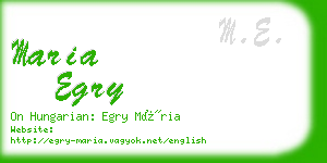 maria egry business card